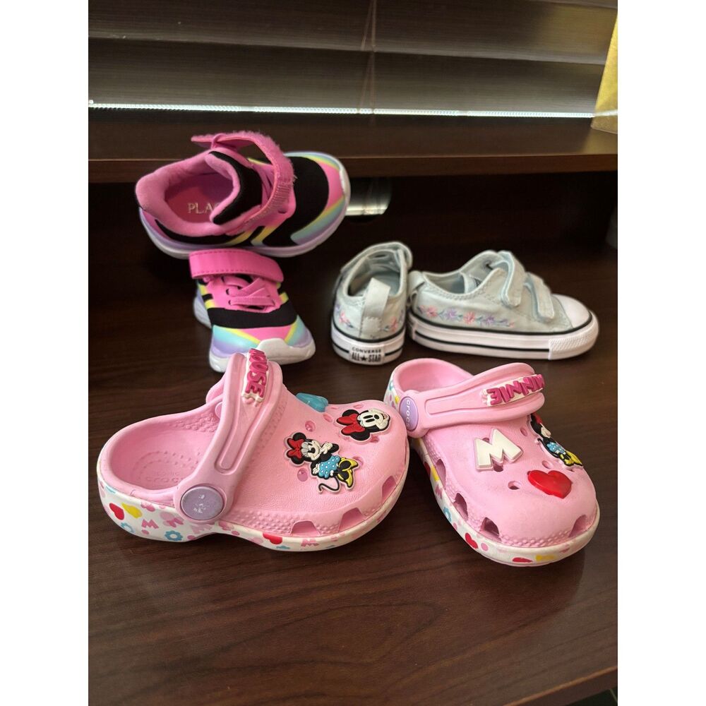 Infant Shoe Lot (3-6 Months / Size 1-2) - Crocs, Converse, The Children's Place